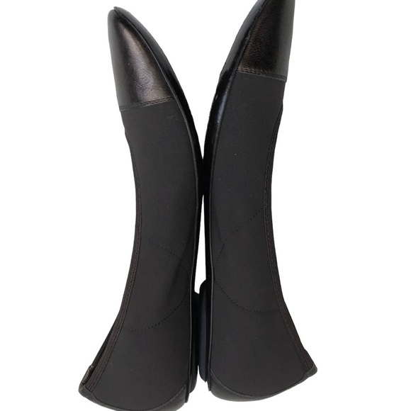 Donald J Pliner Couture Halo Ballet Flats Chocolate Brown Cap Toe Bronze 7.5N - Picture 3 of 7